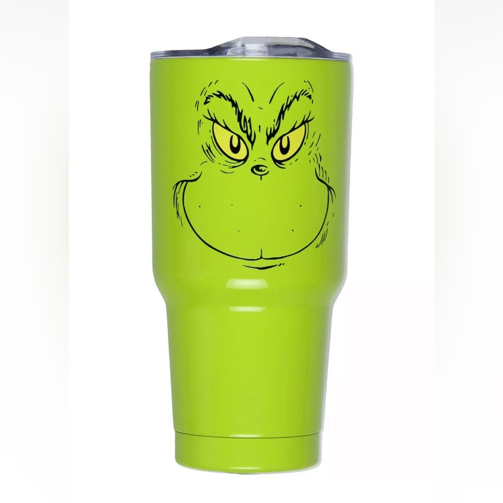 Dr Seuss's How The GRINCH Stole Christmas Holiday 30oz Drink Tumbler with Lid - Picture 2 of 4